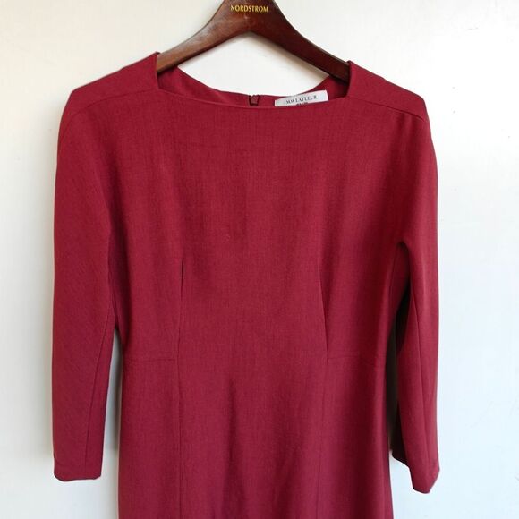 M.M. LaFleur Jeanette Dress Size 10 Brick Red - Picture 4 of 11